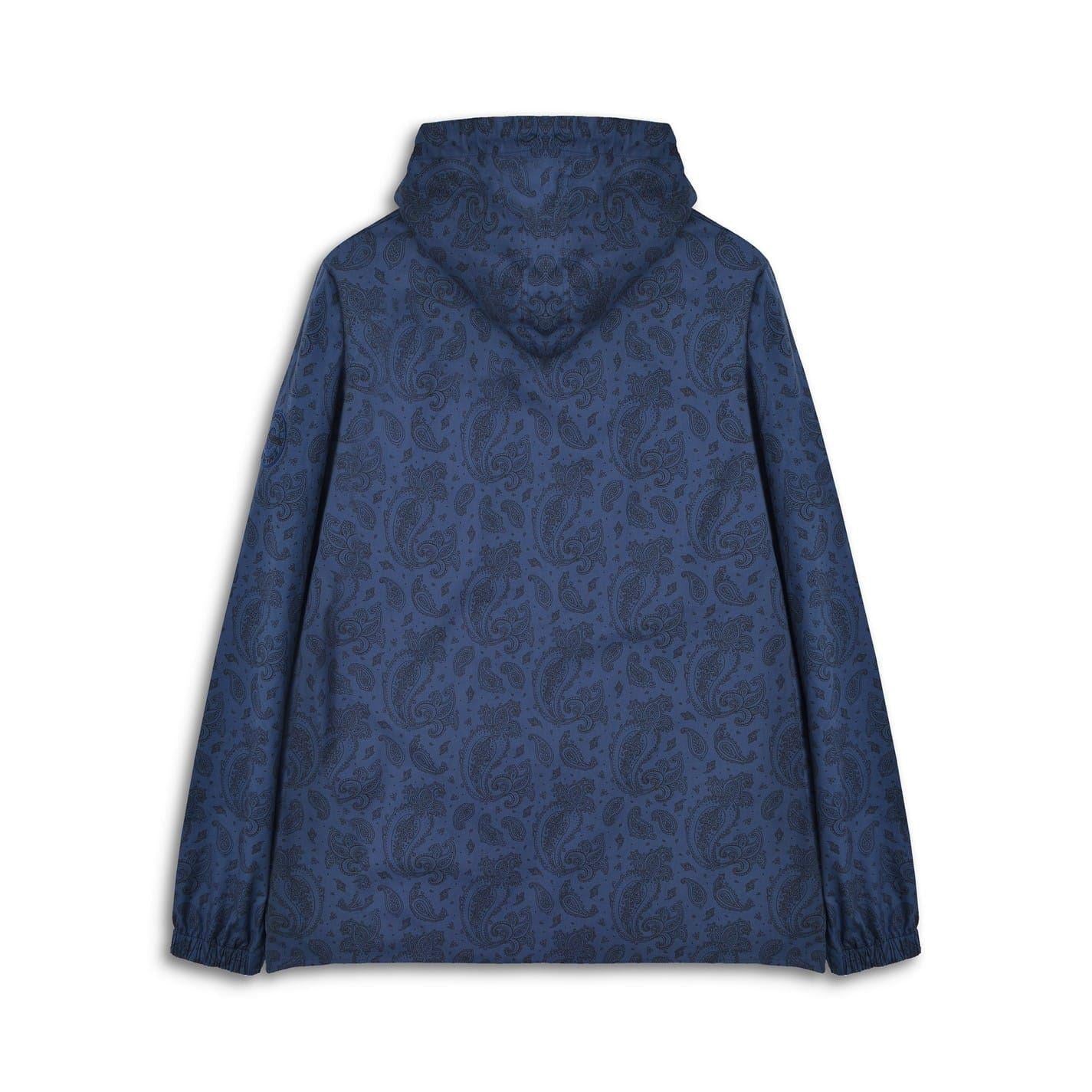 Blue - Back - Lambretta Mens Hooded Jacket