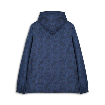 Blue - Back - Lambretta Mens Hooded Jacket