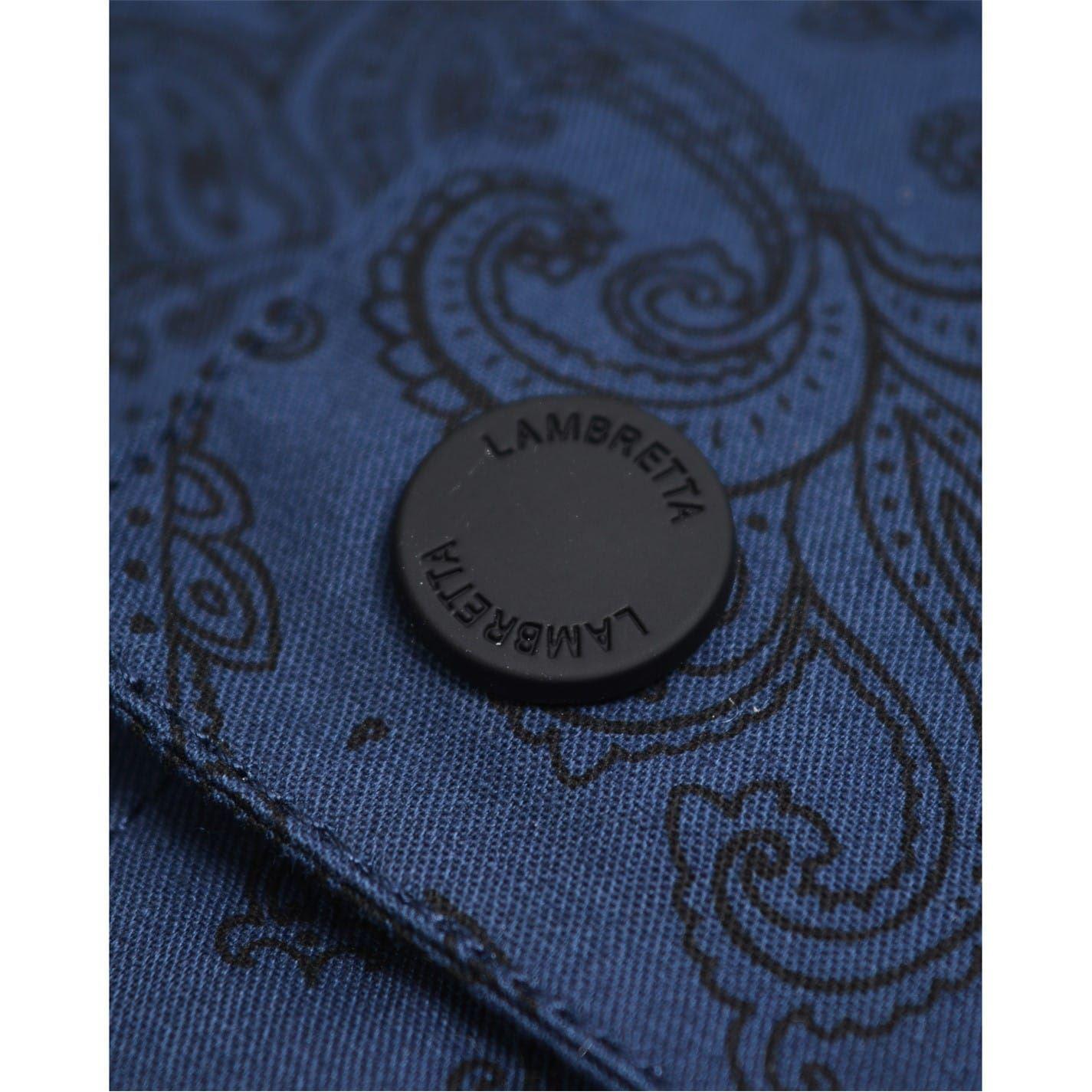 Blue - Lifestyle - Lambretta Mens Hooded Jacket