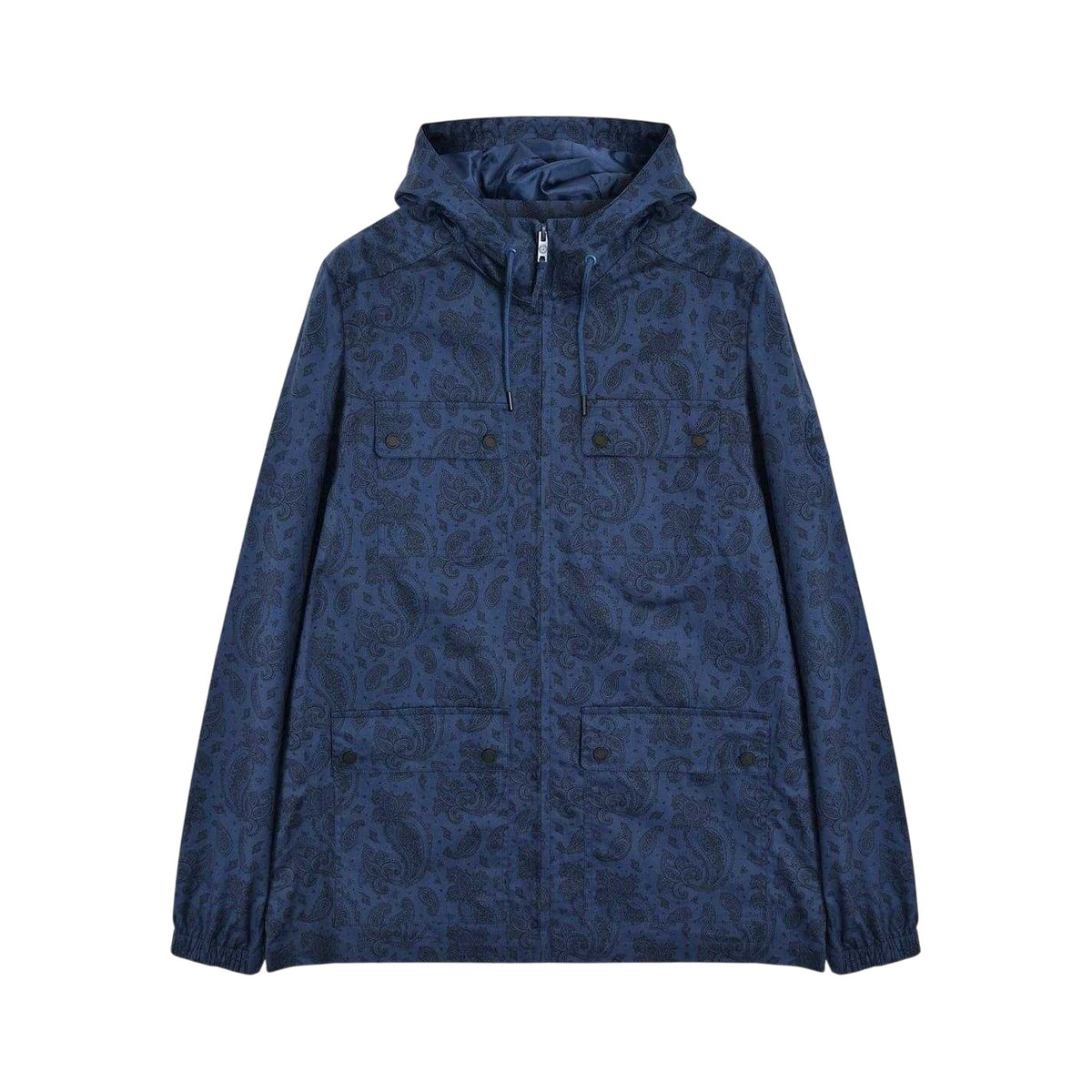 Blue Print - Front - Lambretta Mens Hooded Jacket