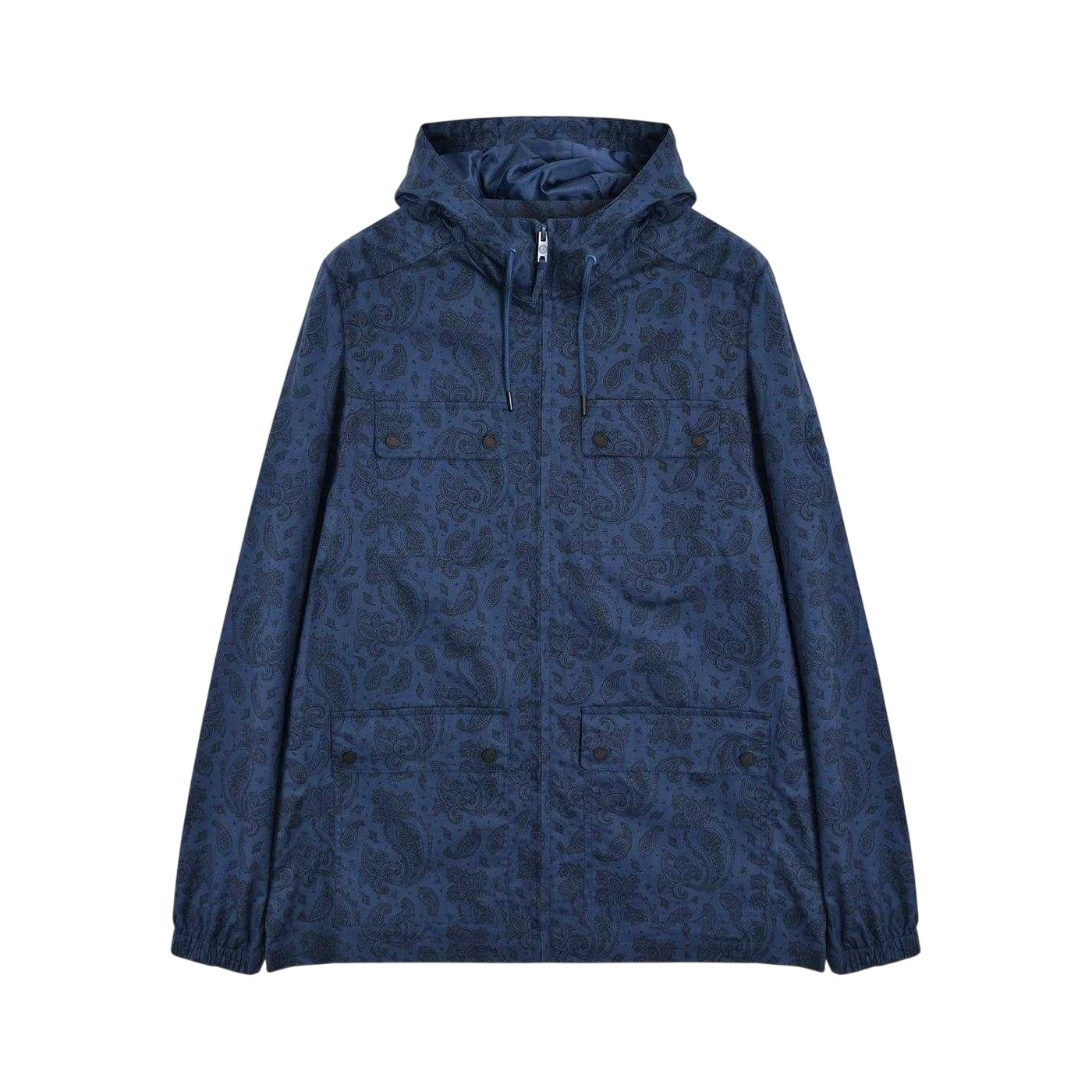 Blue Print - Front - Lambretta Mens Hooded Jacket