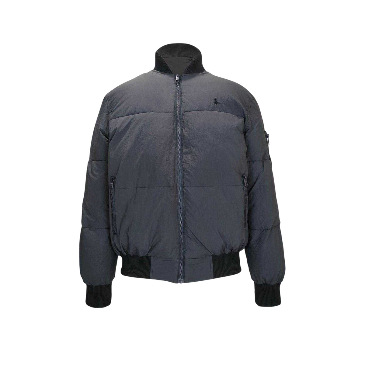 Black - Front - Jack Wills Mens Padded Bomber Jacket