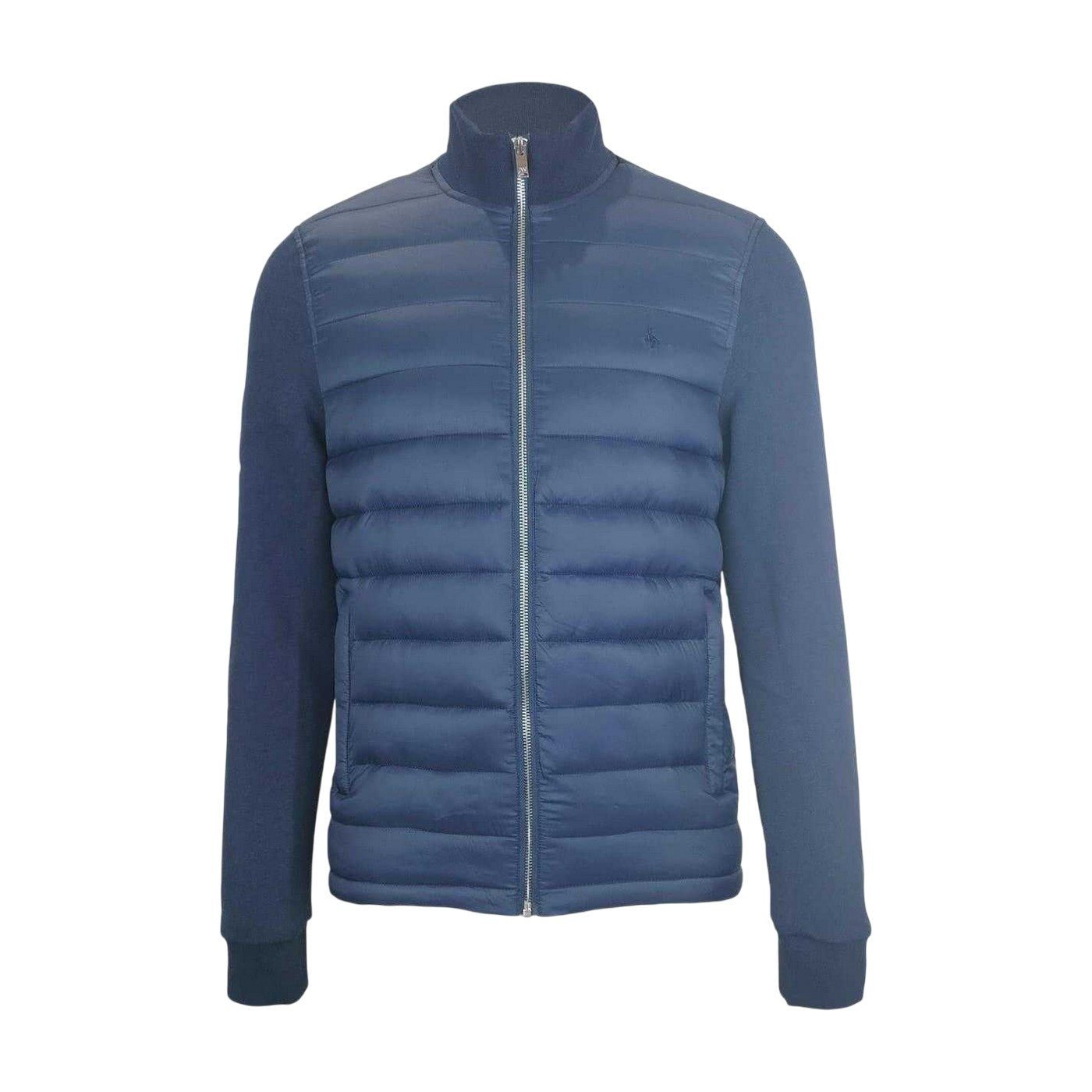 Navy - Front - Original Penguin Mens City Padded Hybrid Jacket