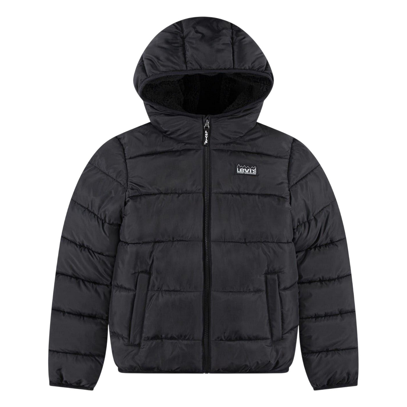 Black Print - Front - Levis Unisex Adult Solid Puffer Jacket