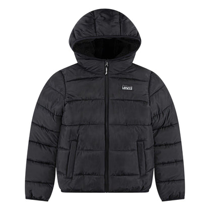 Black Print - Front - Levis Unisex Adult Solid Puffer Jacket