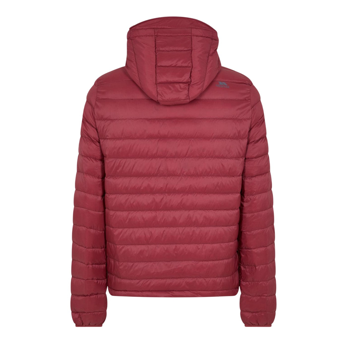 Burgundy-Grey - Back - Trespass Mens Digby Puffer Jacket