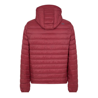 Burgundy-Grey - Back - Trespass Mens Digby Puffer Jacket