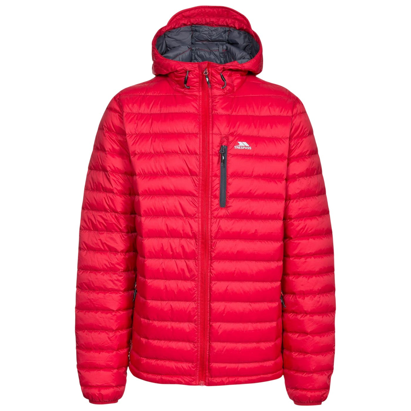 Red - Front - Trespass Mens Digby Puffer Jacket