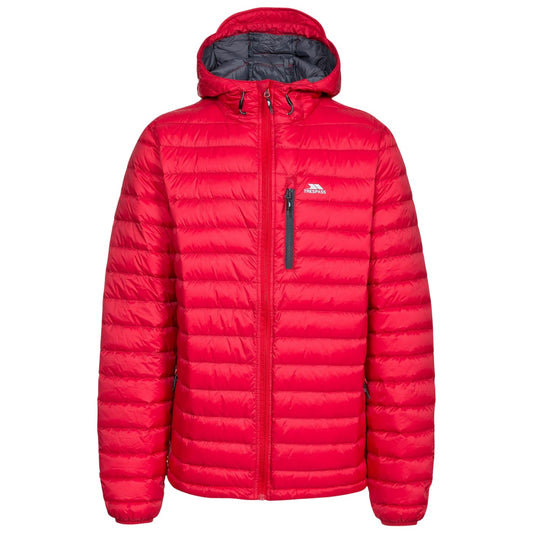 Red - Front - Trespass Mens Digby Puffer Jacket