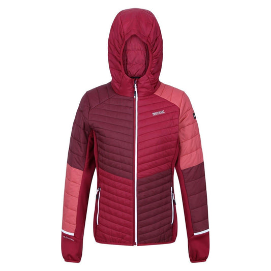 Burgundy-Rumba Red - Front - Regatta Womens-Ladies Trutton Puffer Jacket