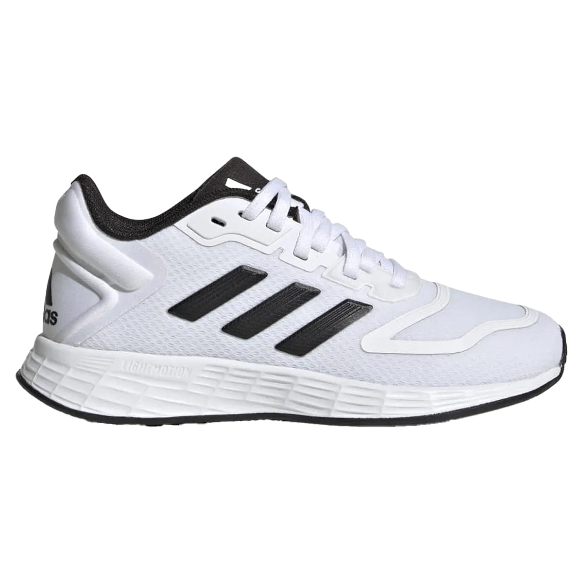 White-Black - Front - Adidas Childrens-Kids Duramo 10 Trainers