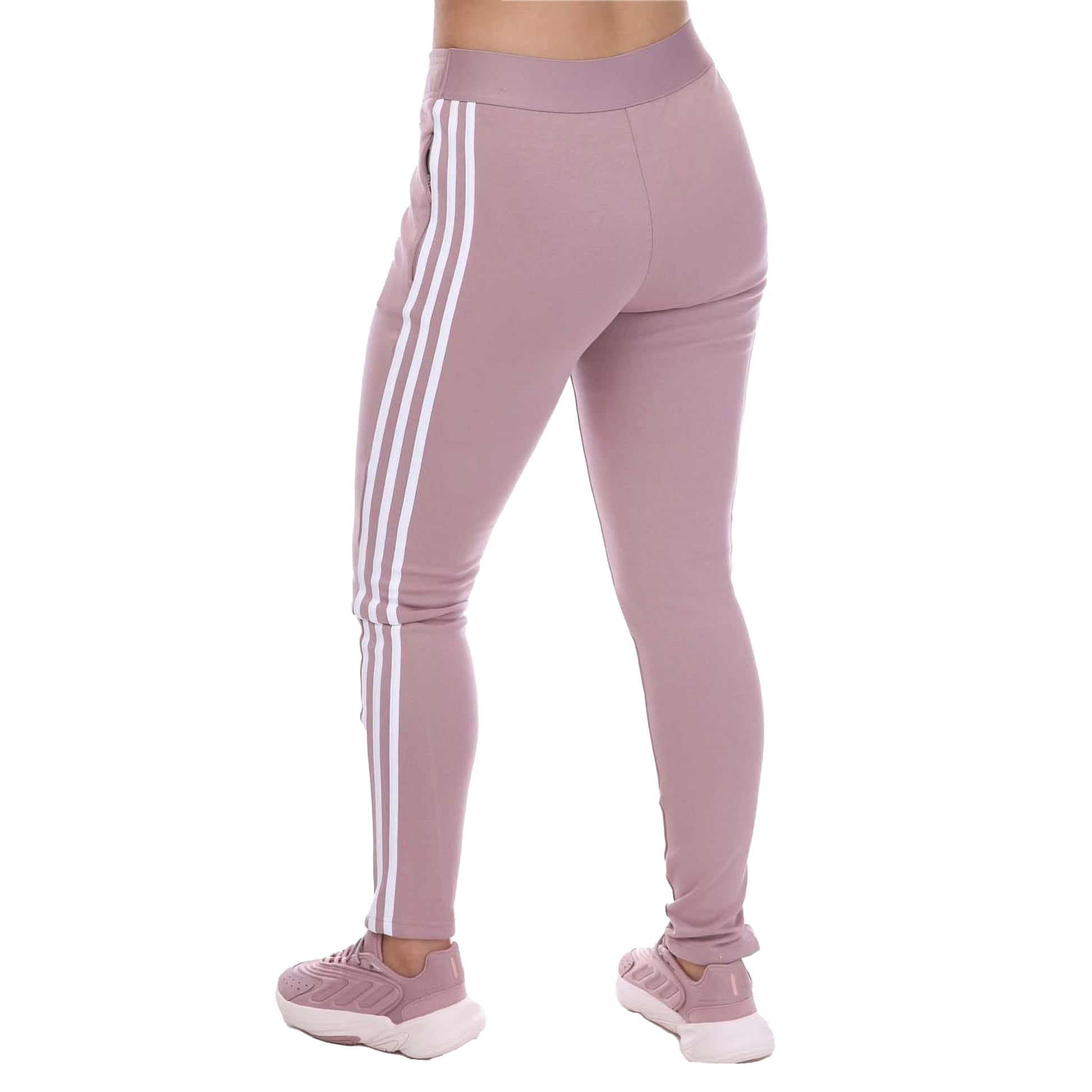 Pink - Back - Adidas Womens-Ladies Future Icons Sports Jogging Bottoms