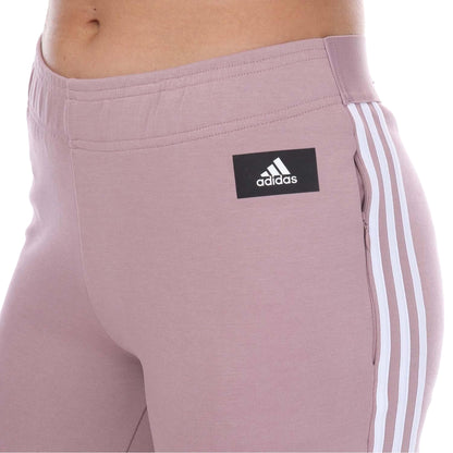 Pink - Side - Adidas Womens-Ladies Future Icons Sports Jogging Bottoms