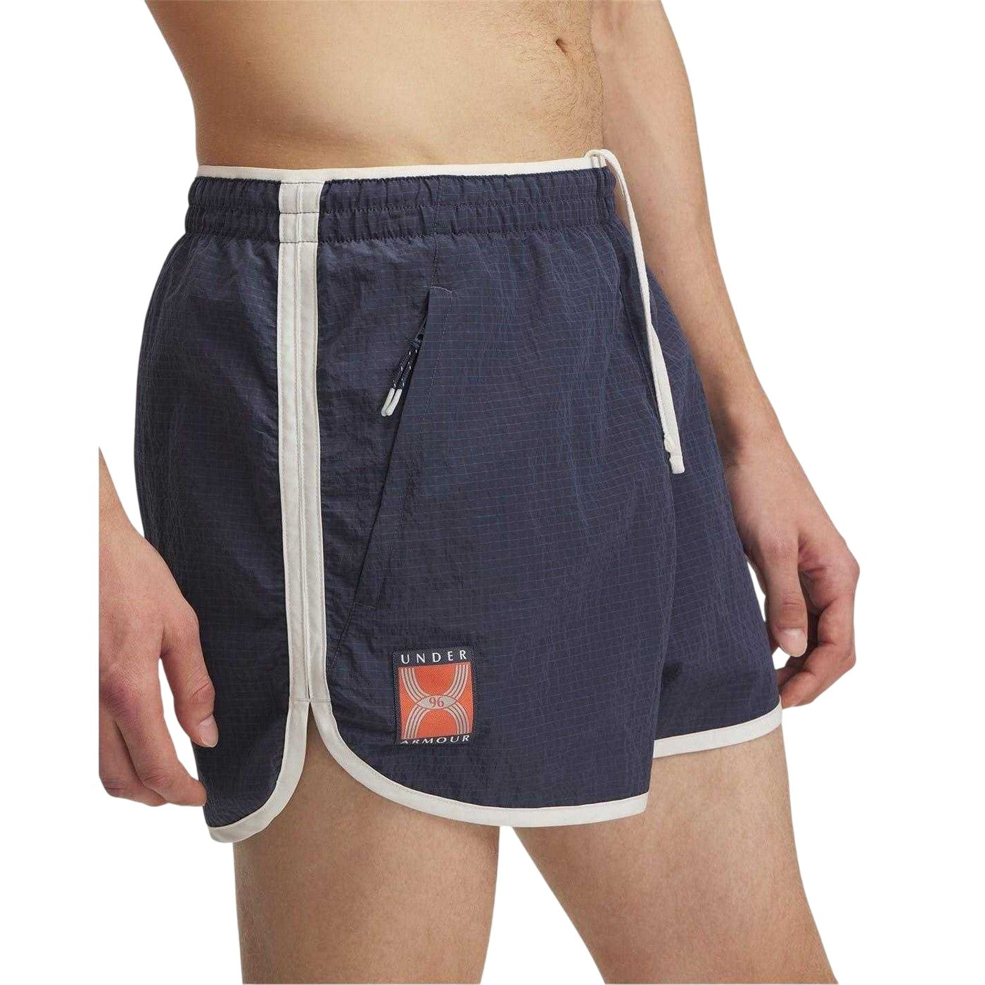 Grey - Front - Under Armour Mens Run 96 Running Shorts