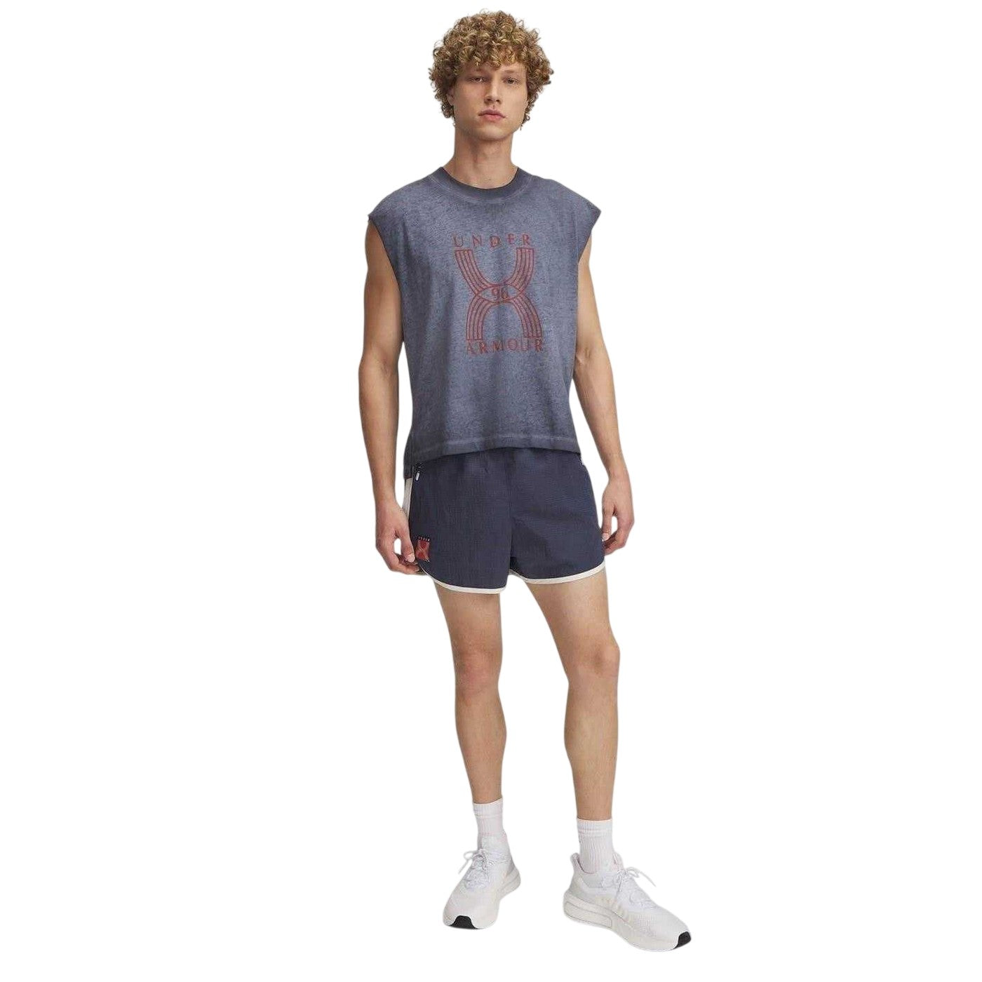 Grey - Lifestyle - Under Armour Mens Run 96 Running Shorts