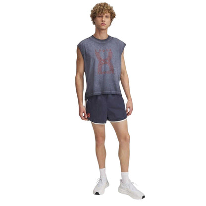 Grey - Lifestyle - Under Armour Mens Run 96 Running Shorts