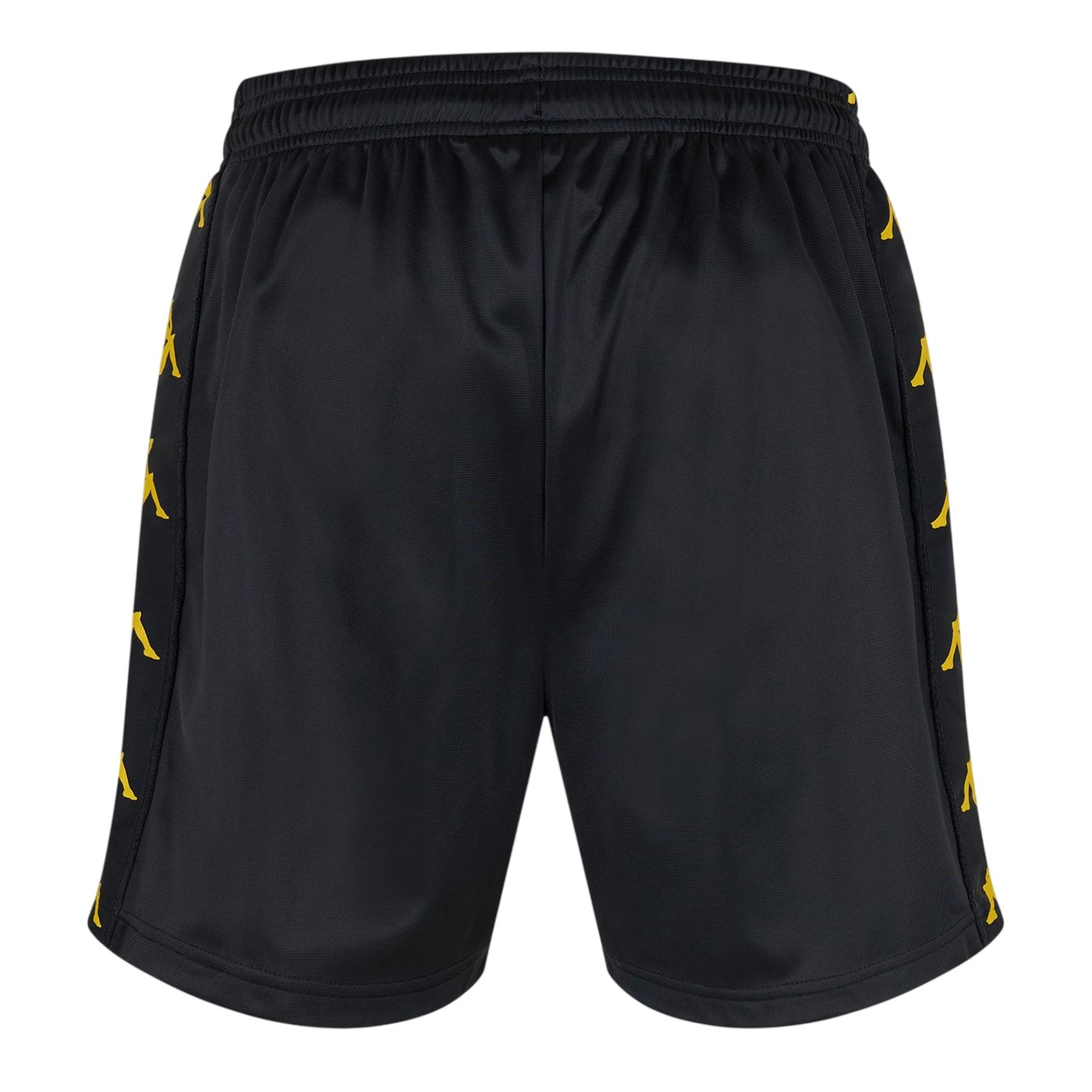 Black-Bright Yellow - Back - Kappa Mens Banda 10 Too Hot Running Shorts