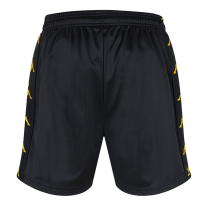 Black-Bright Yellow - Back - Kappa Mens Banda 10 Too Hot Running Shorts