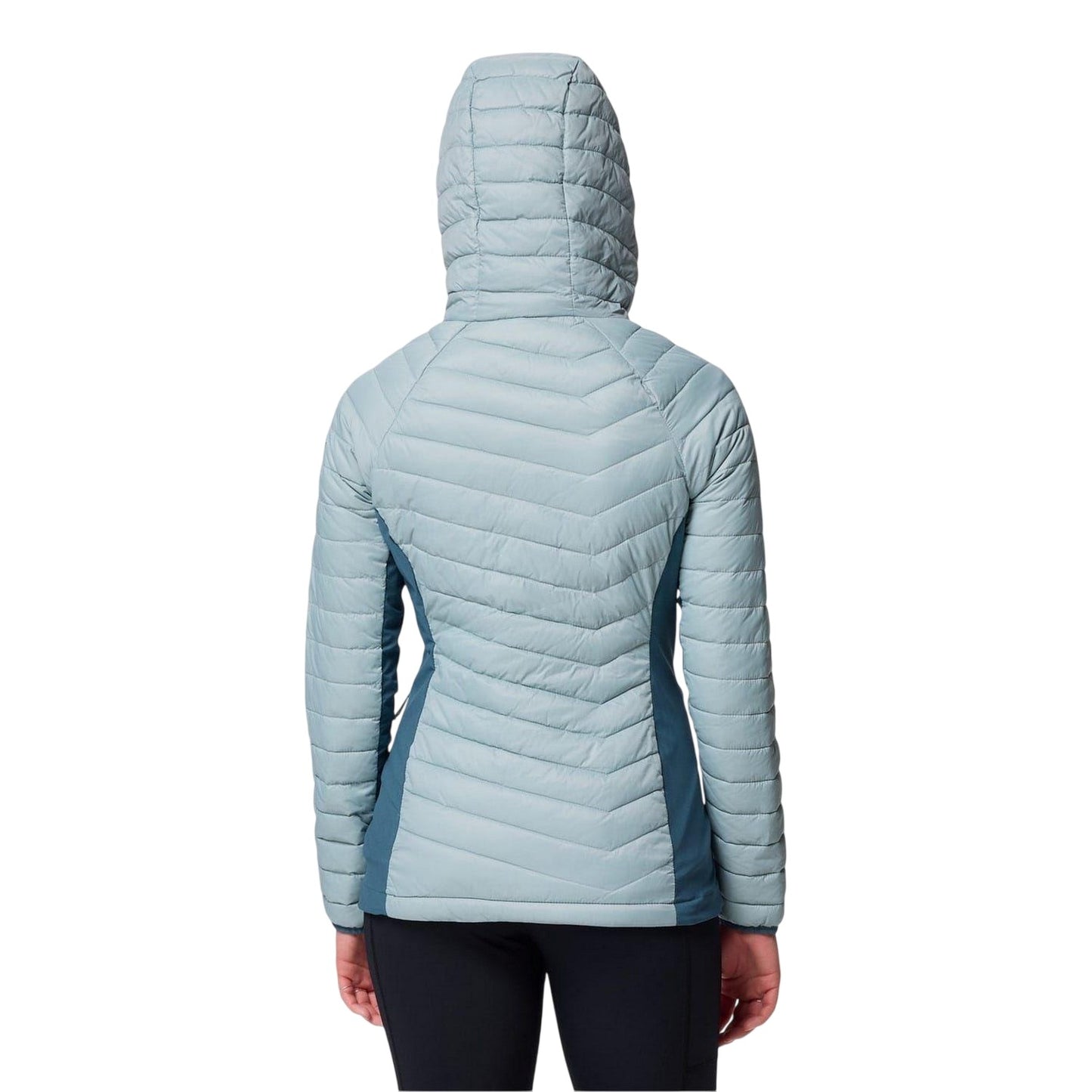 Blue - Back - Columbia Womens-Ladies Powder Pass 2 Hybrid Jacket