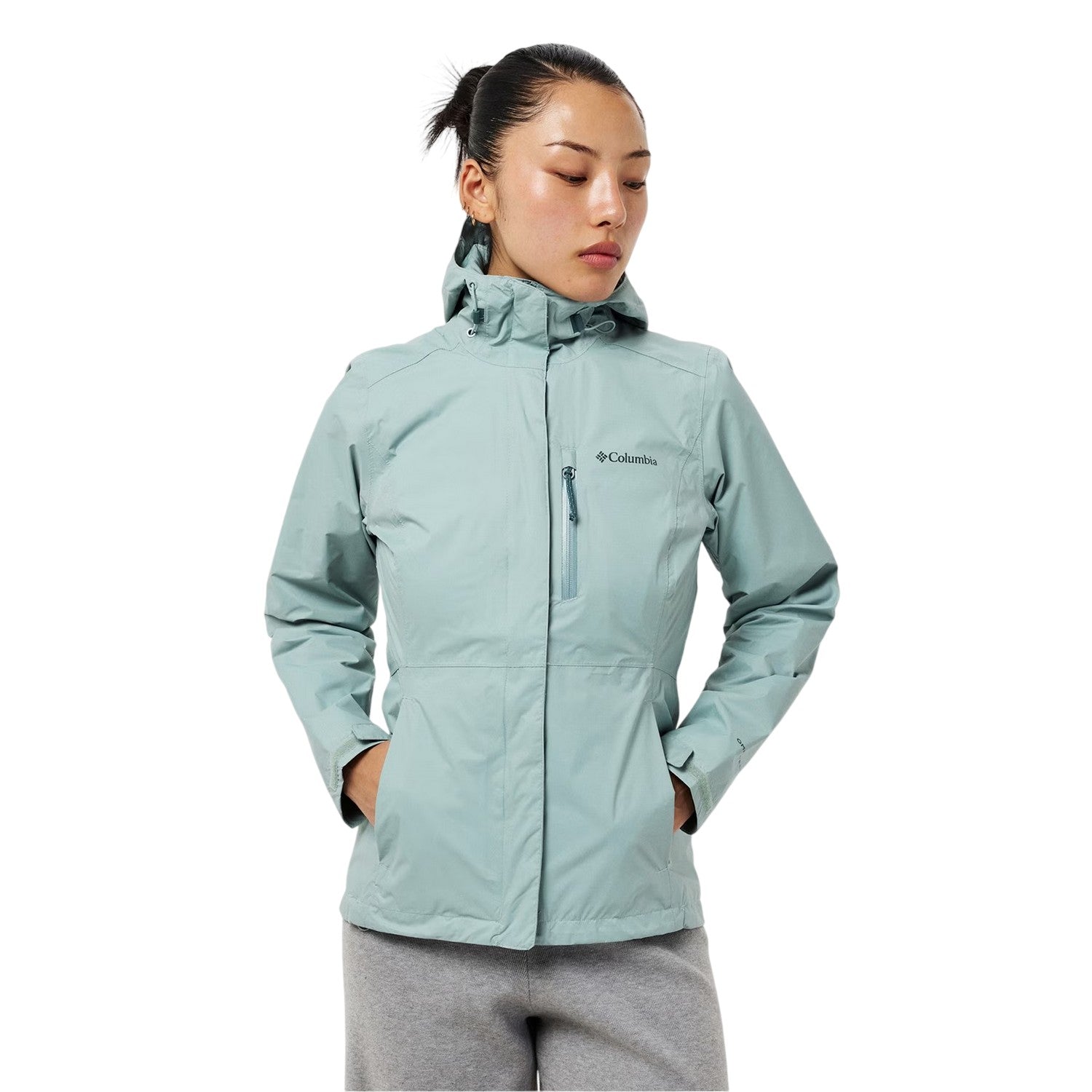 Blue - Side - Columbia Womens-Ladies Raincoat