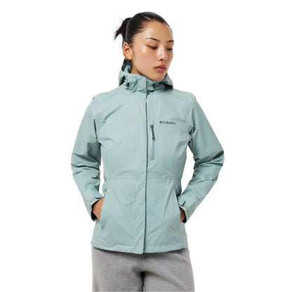 Blue - Side - Columbia Womens-Ladies Raincoat