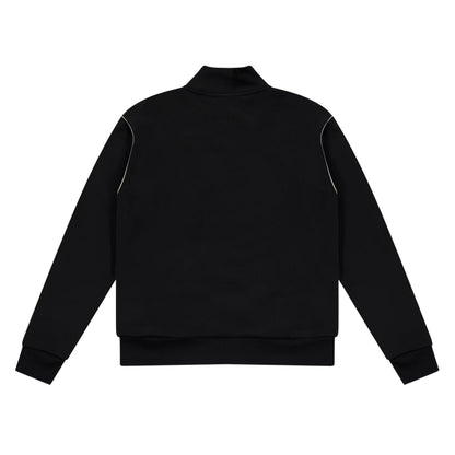 Black - Back - Calvin Klein Childrens-Kids Jeans Contrast Piping Track Jacket