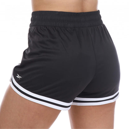 Black - Back - Reebok Womens-Ladies Workout Ready Shorts