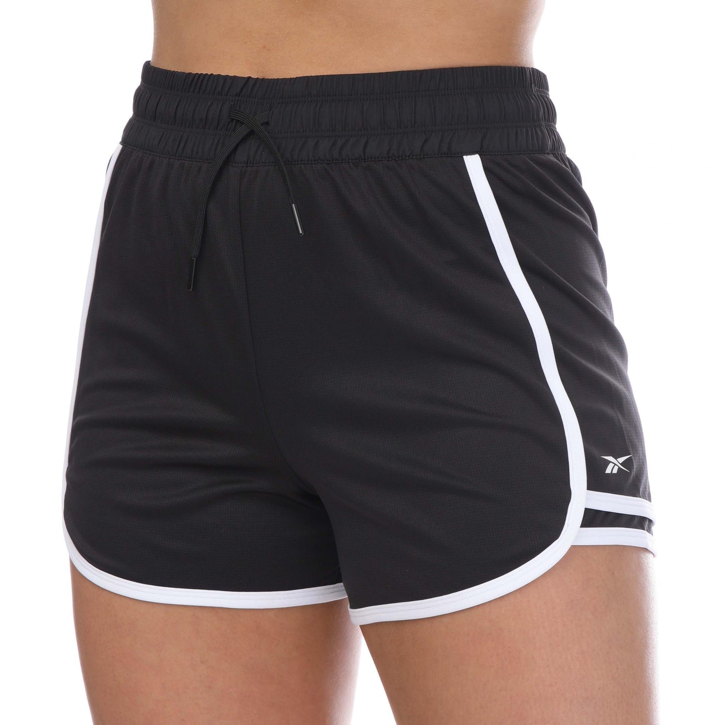Black - Front - Reebok Womens-Ladies Workout Ready Shorts