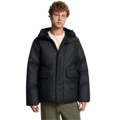 Black - Side - Under Armour Mens Limitless Down Filled Puffer Jacket