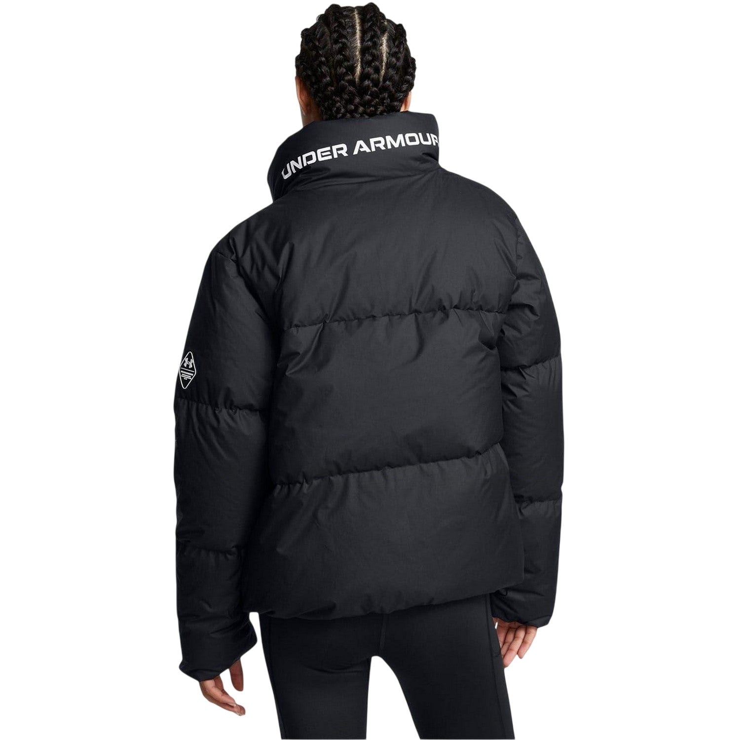 Black - Lifestyle - Under Armour Womens-Ladies Puffer Jacket
