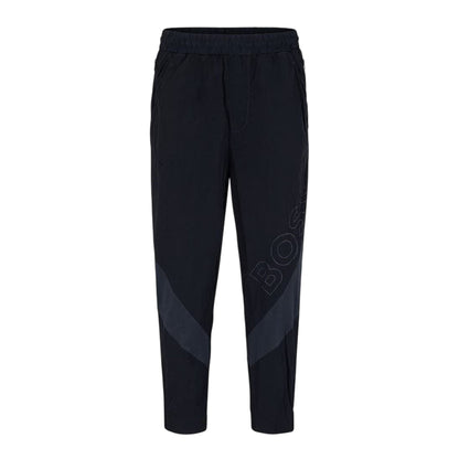 Dark Blue - Front - Boss Mens Selon Colour Block Slim Joggers