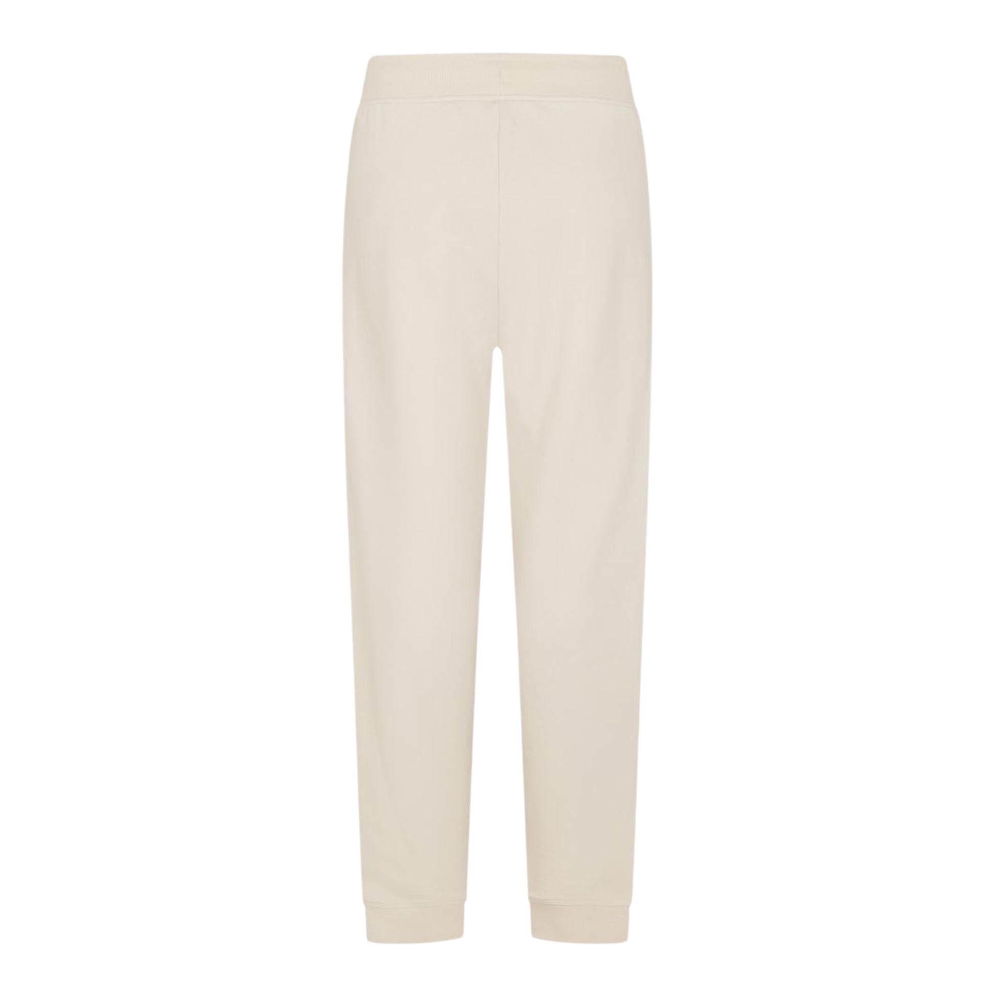 White - Back - Hugo Womens-Ladies Plain Ribbed Cuff Jogging Bottoms