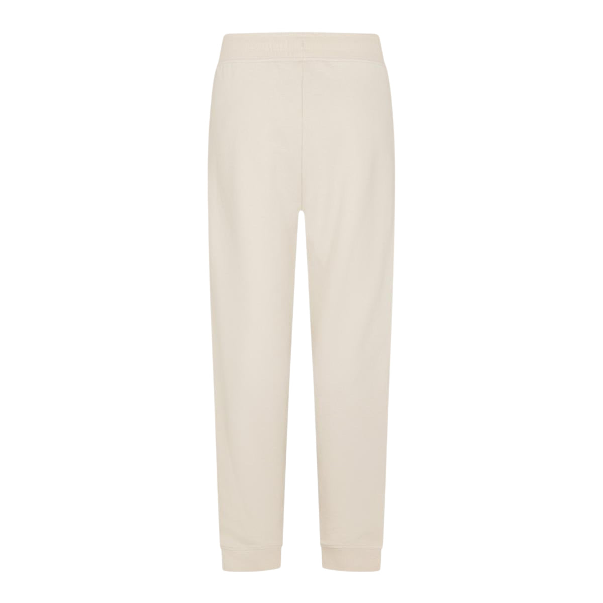 White - Back - Hugo Womens-Ladies Plain Ribbed Cuff Jogging Bottoms
