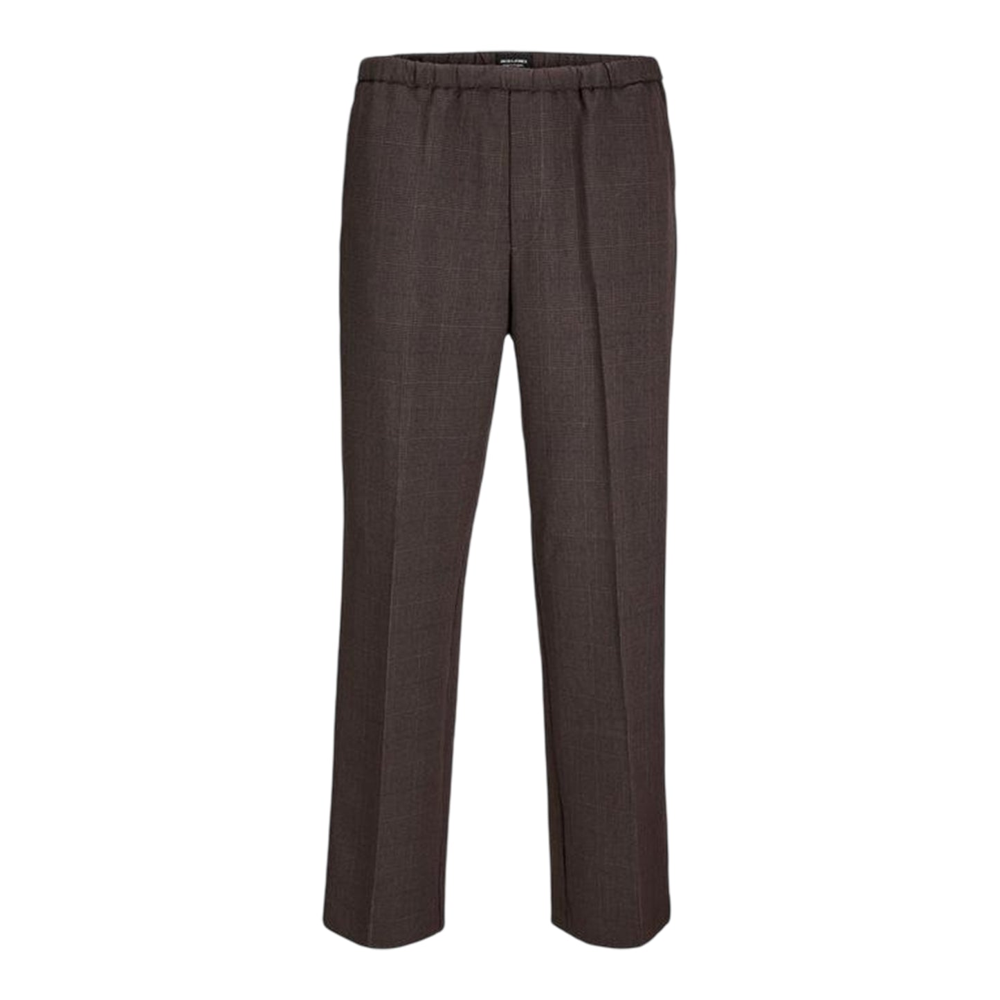 Chocolate - Front - Jack And Jones Mens Bill Stripe Wide Leg Joggers