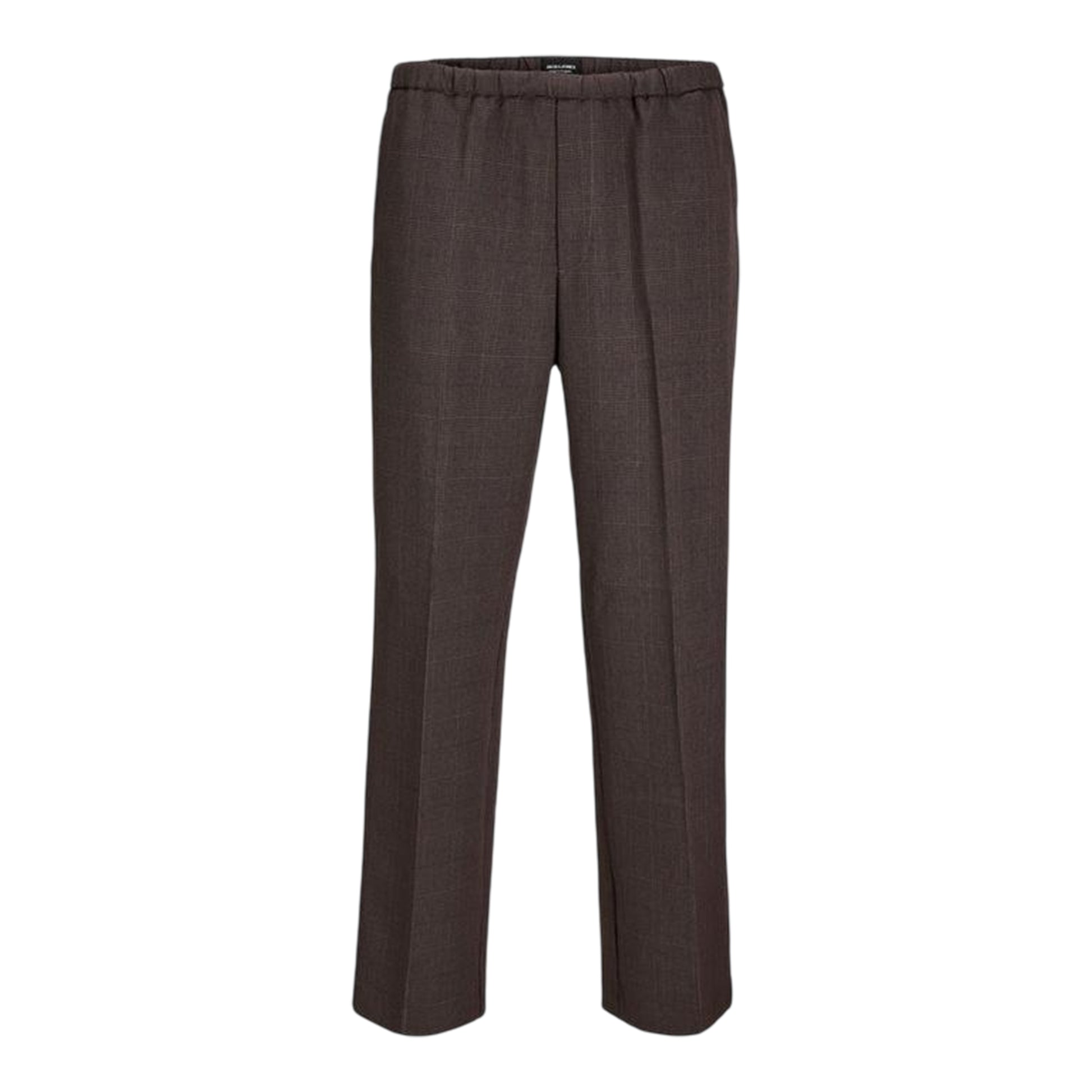 Chocolate - Front - Jack And Jones Mens Bill Stripe Wide Leg Joggers