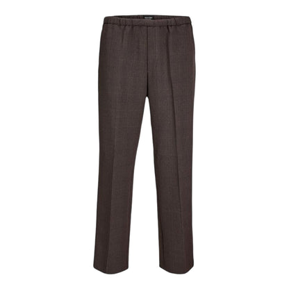 Chocolate - Front - Jack And Jones Mens Bill Stripe Wide Leg Joggers