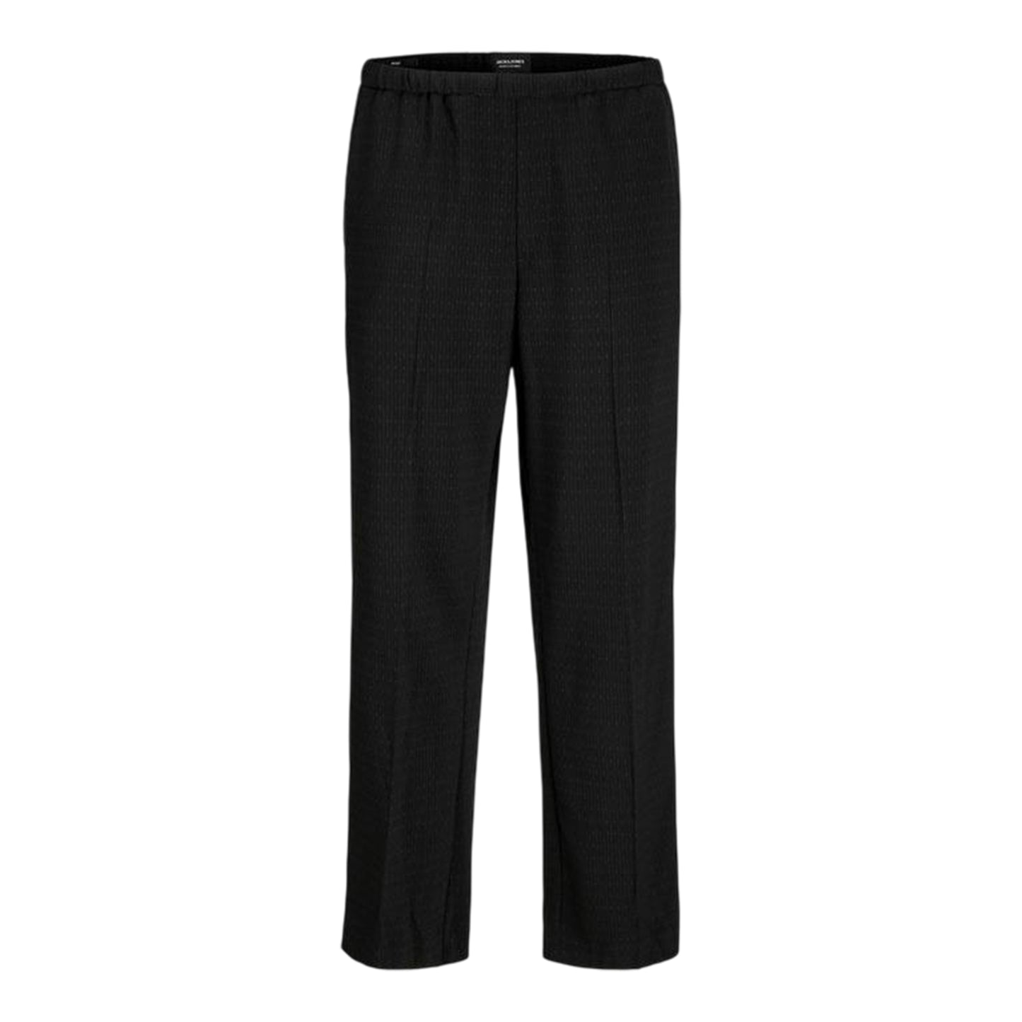 Black - Front - Jack And Jones Mens Bill Stripe Wide Leg Joggers