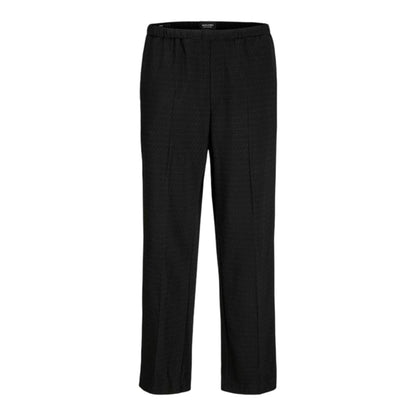 Black - Front - Jack And Jones Mens Bill Stripe Wide Leg Joggers