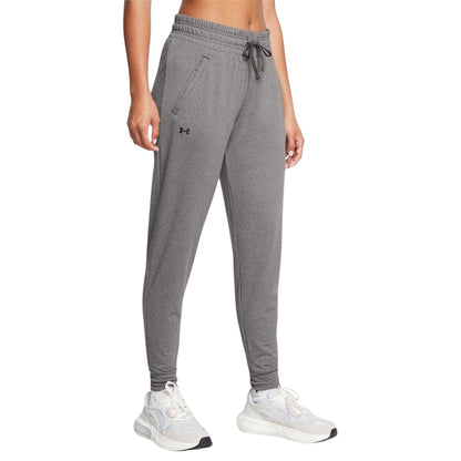 Grey - Side - Under Armour Womens-Ladies Slim Joggers