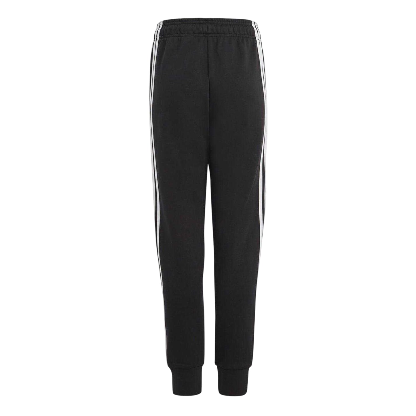 Black-White - Back - Adidas Childrens-Kids Side Stripe Regular Joggers