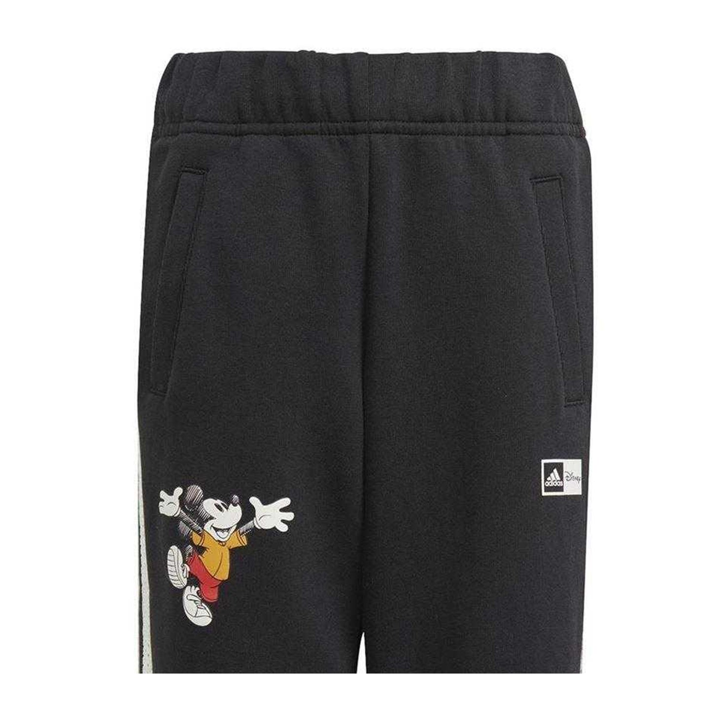 Black - Back - Adidas Boys Mickey Mouse Jogging Bottoms