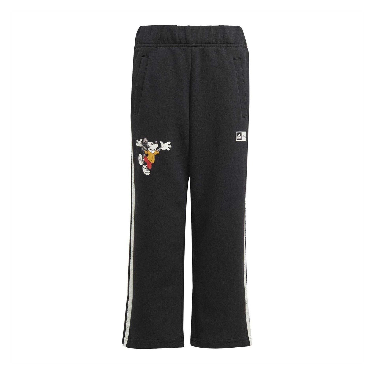 Black - Front - Adidas Boys Mickey Mouse Jogging Bottoms