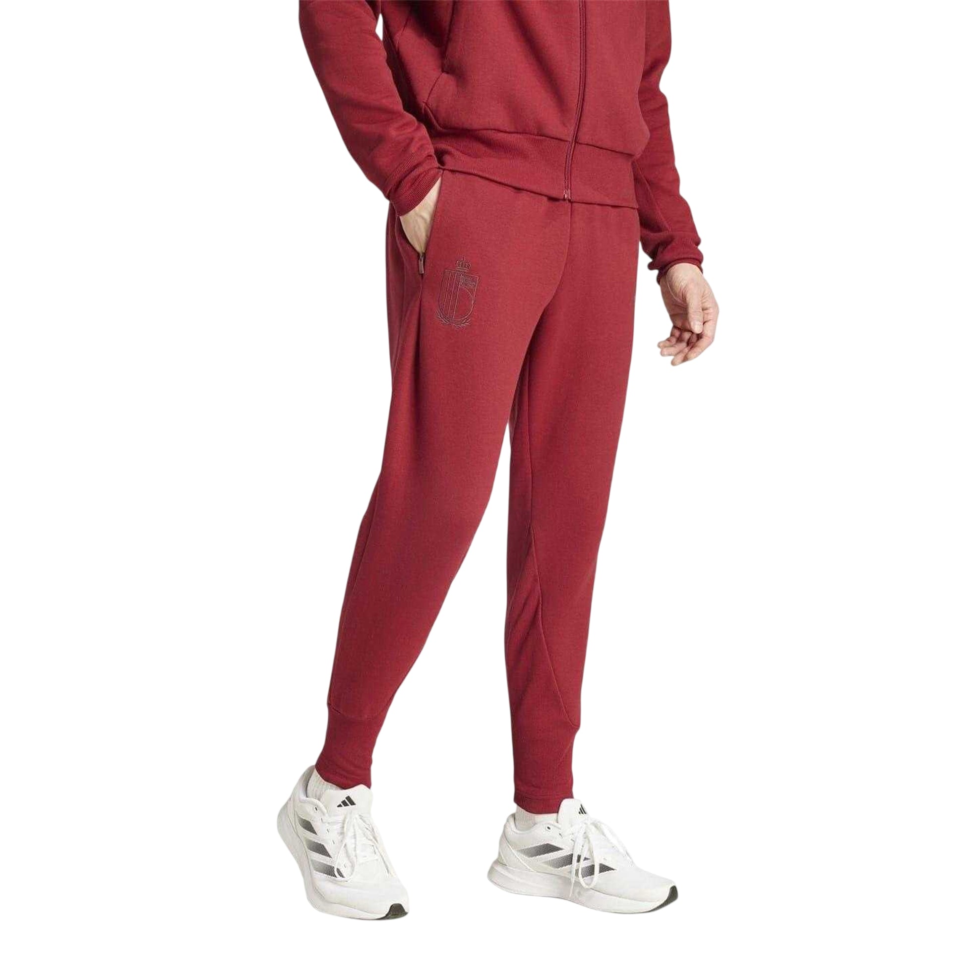 Red - Side - Adidas Mens RBFA Tapered Joggers