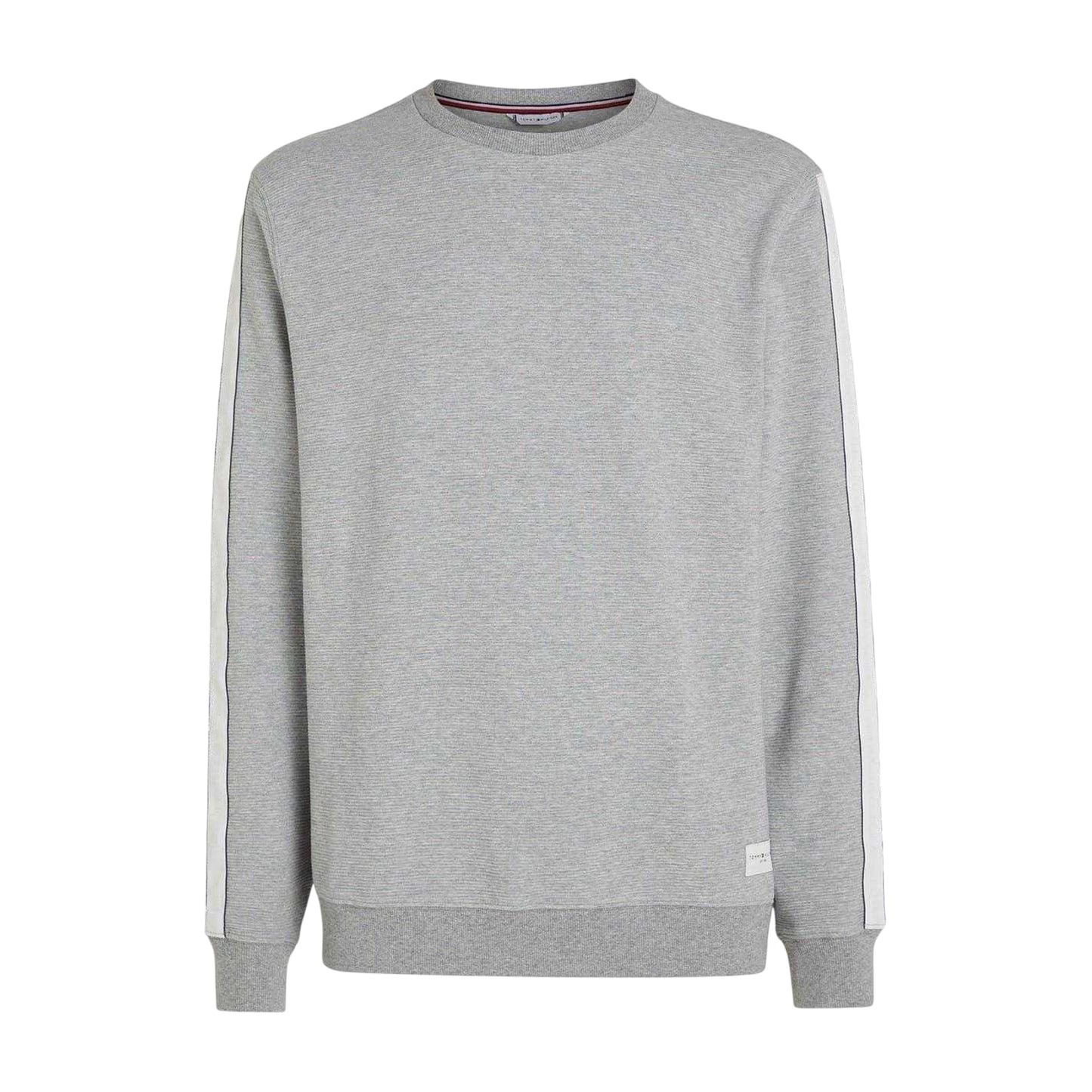 Grey Heather Marl - Front - Tommy Hilfiger Mens Lounge Cotton Sweatshirt