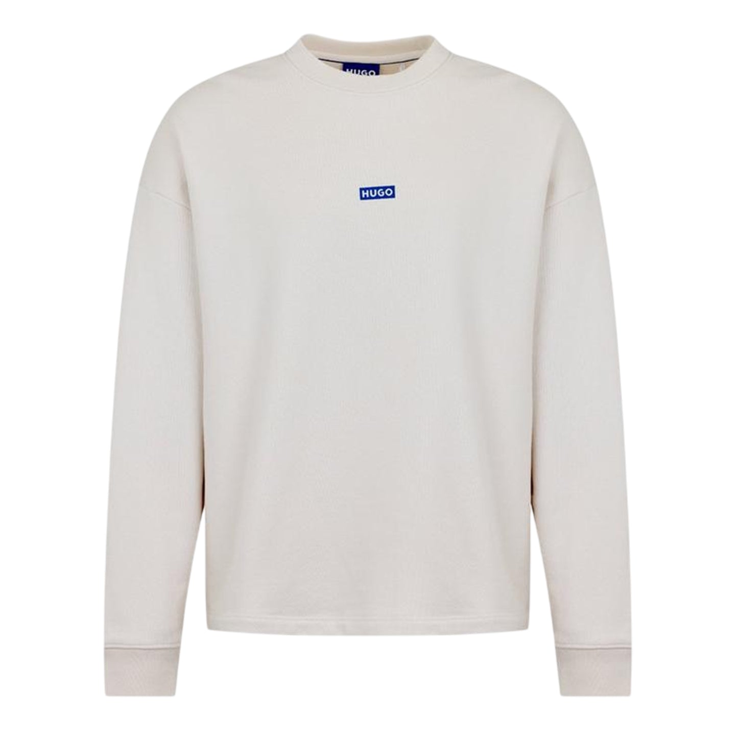 White-Blue - Front - Hugo Mens Logo Sweatshirt