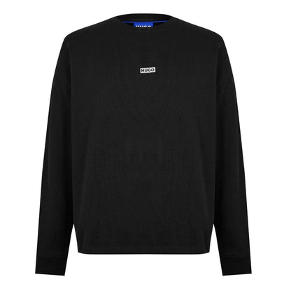 Black - Front - Hugo Mens Logo Sweatshirt