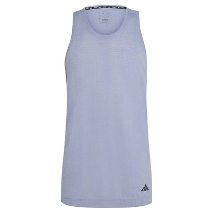 Violet - Front - Adidas Mens Yoga Tank Top