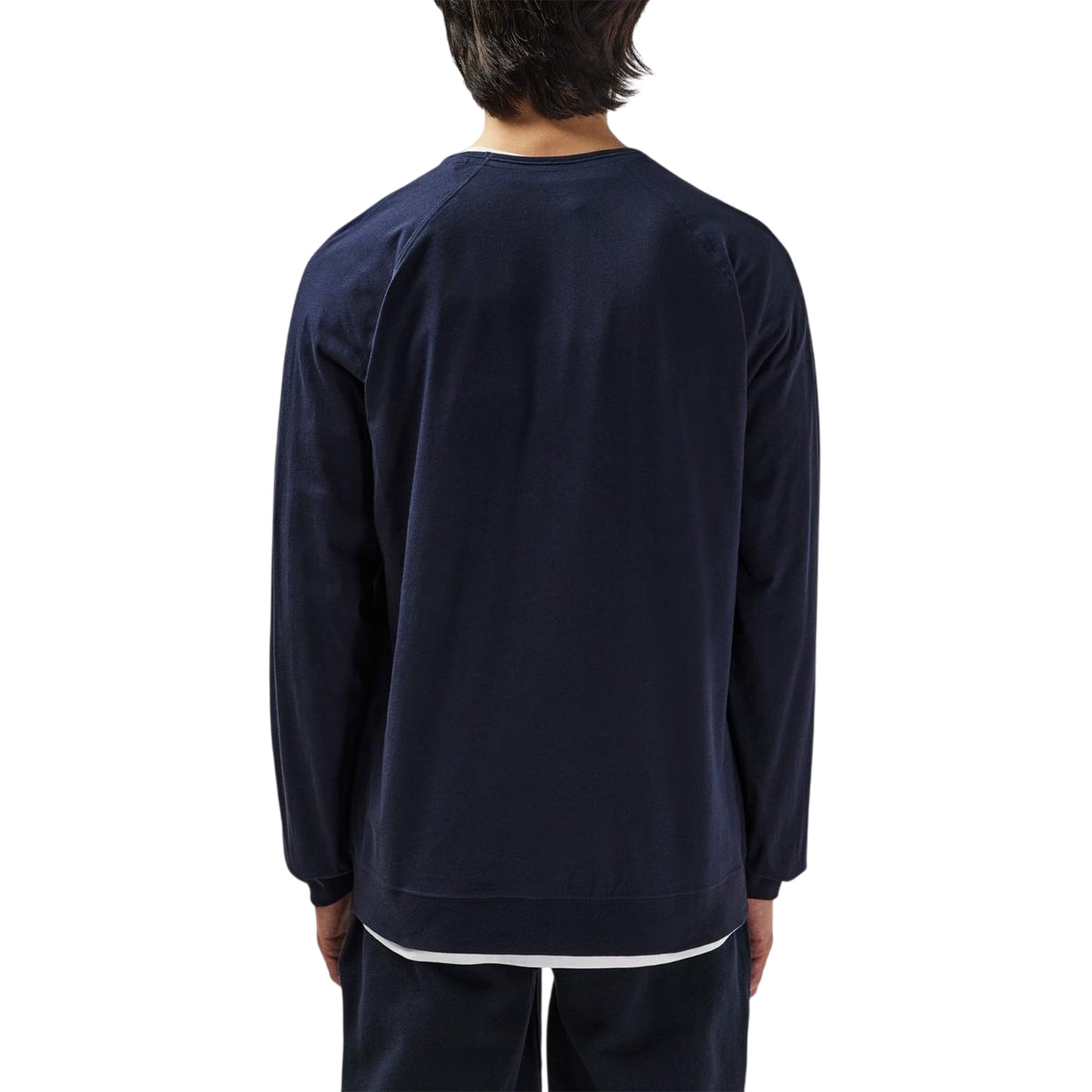 Navy - Back - Paul Smith Mens Premium Cotton Lounge Sweatshirt
