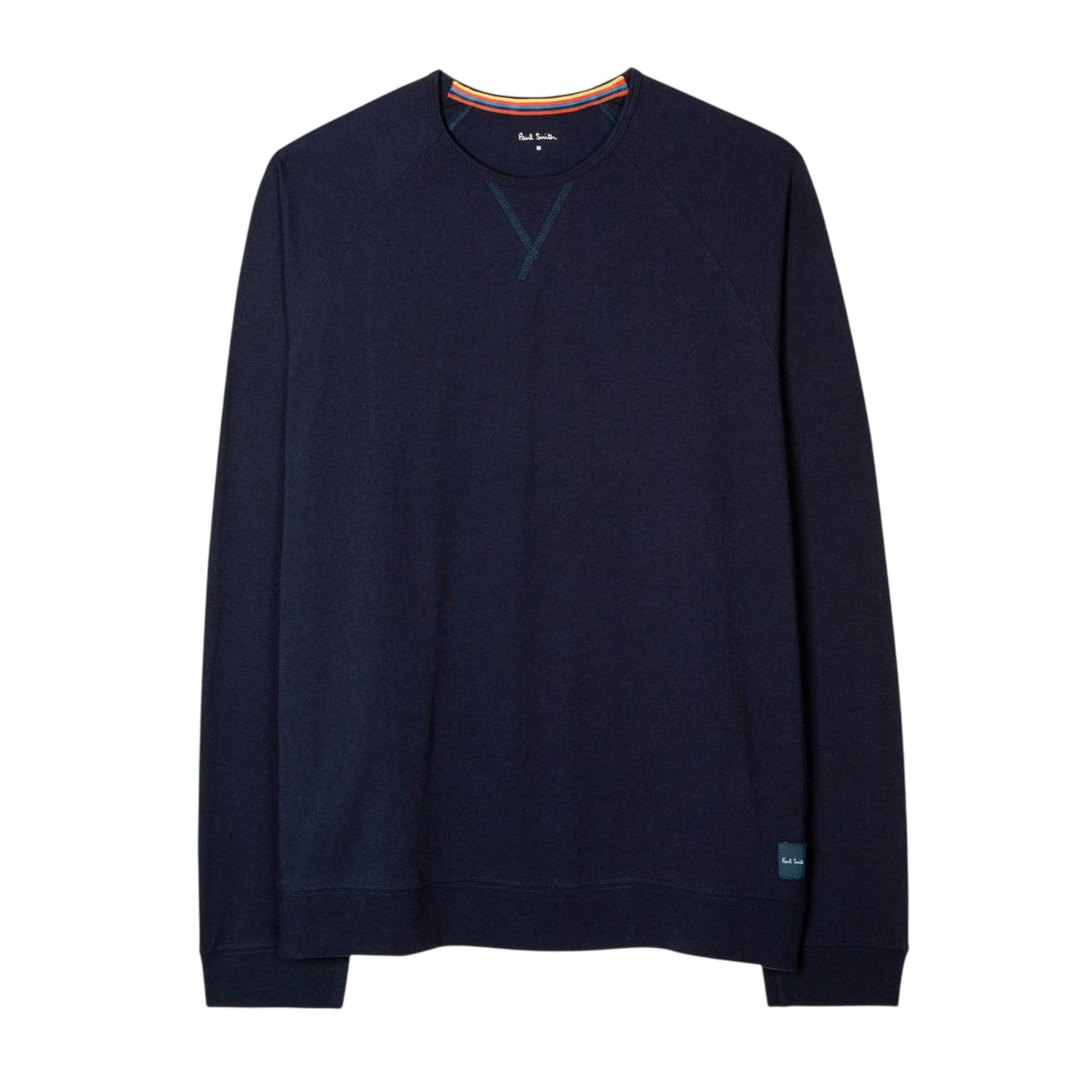 Navy - Front - Paul Smith Mens Premium Cotton Lounge Sweatshirt