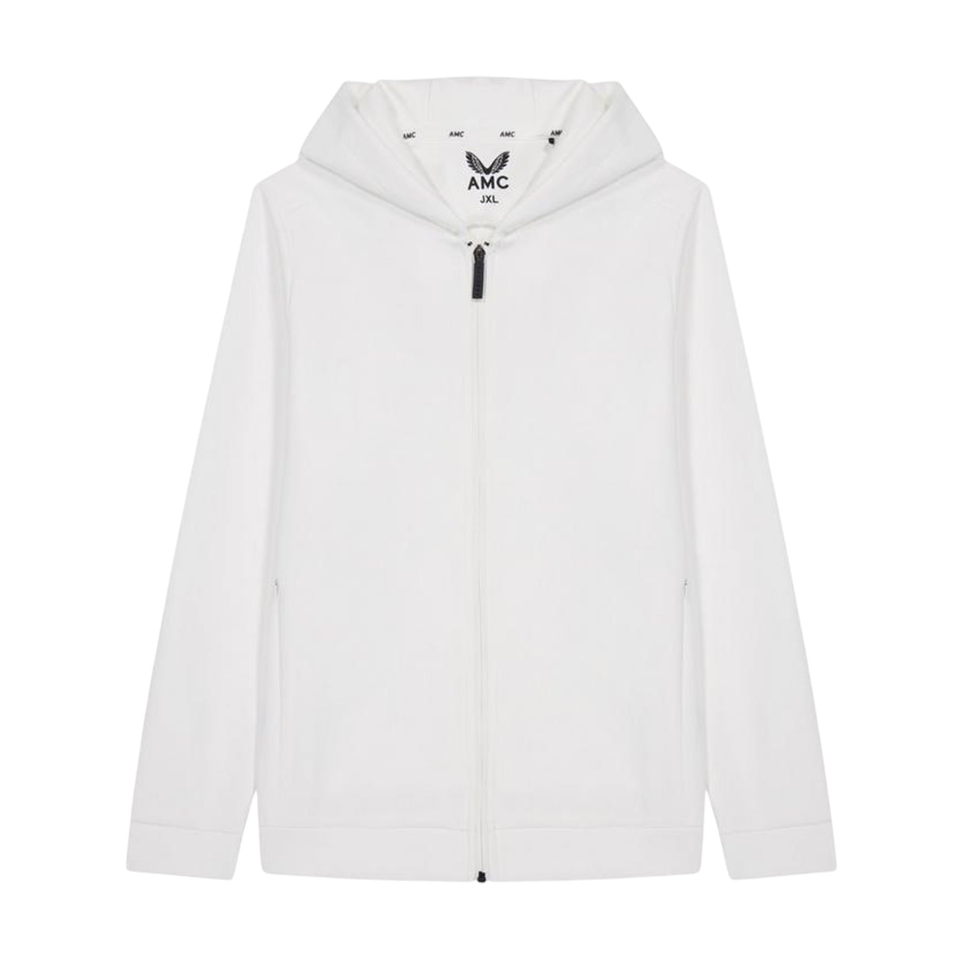 White - Front - Castore Childrens-Kids Andy Murray Collection Full Zip Hoodie